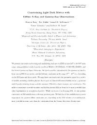 Constraining Light Dark Matter with Diffuse X-Ray and Gamma-Ray