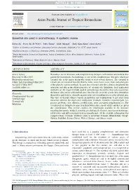 Essential Oils Used in Aromatherapy: a Systemic Review