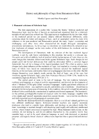 History and Philosophy of Logic from Humanism to Kant