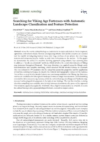 Searching for Viking Age Fortresses with Automatic Landscape Classiﬁcation and Feature Detection