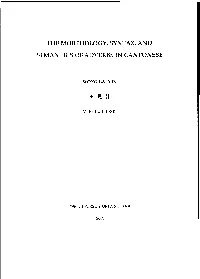 The Morphology, Syntax, and Semantics of Adverbs in Cantonese
