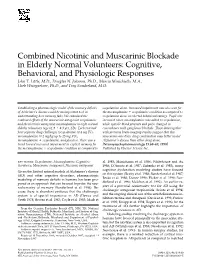 Cognitive, Behavioral, and Physiologic Responses John T