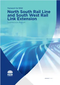 North South Rail Line and South West Rail Link Extension Submission Report