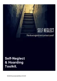 Self-Neglect & Hoarding Toolkit