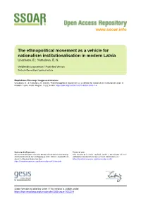 The Ethnopolitical Movement As a Vehicle For