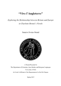 "Vive L'angleterre": Exploring the Relationship Between Britain And