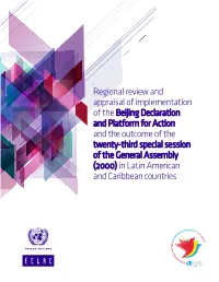 Regional Review and Appraisal of Implementation of the Beijing