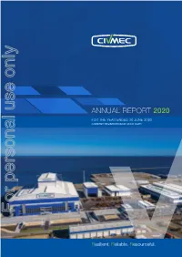 2020 1 for Personal Use Only 01 OUR BUSINESS