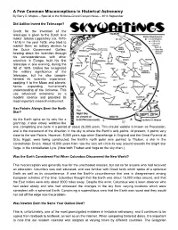 A Few Common Misconceptions in Historical Astronomy by Barry D
