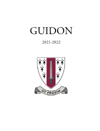 GUIDON 2021-2022 Table of Contents