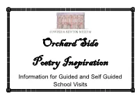 Information for Guided and Self Guided School Visits