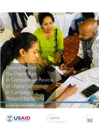 Political Parties in the Digital Age: a Comparative Review of Digital Technology in Campaigns Around the World