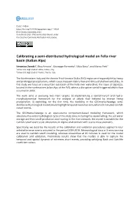 Calibrating a Semi-Distributed Hydrological Model on Fella River Basin (Italian Alps)