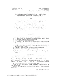MULTIPARAMETER SEMIGROUPS and ATTRACTORS of REACTION-DIFFUSION EQUATIONS in Rn