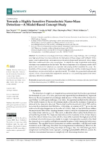 Towards a Highly Sensitive Piezoelectric Nano-Mass Detection—A Model-Based Concept Study