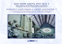 Doesn't God Dwell Here Anymore