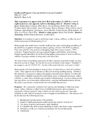 Intellectual Property: Can You Steal It If You Can’T Touch It? HM 203:1 2007 Rabbi Dr