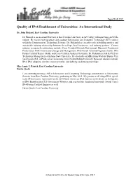 Quality of Ipv6 Enablement of Universities: an International Study