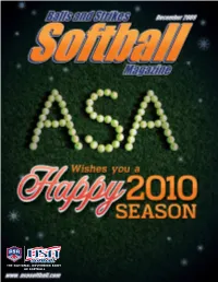 Softballmagazine Output On: October 28, 2009 4:14 PM Low-Resolution PDF - NOT for PRINT