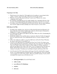 The Great Gatsby Questions