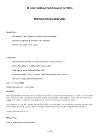 (SHWPC) Highways Review 2020-2021