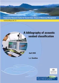 Bibliography of Acoustic Seabed Classification