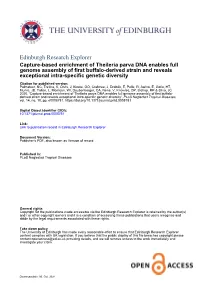 Capture-Based Enrichment of Theileria Parva DNA