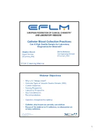 Catheter Blood Collection Practices.Pdf