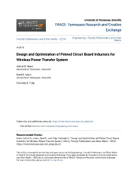 Design and Optimization of Printed Circuit Board Inductors for Wireless Power Transfer System