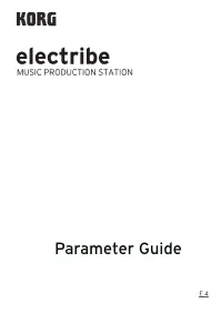 Electribe Parameter Guide