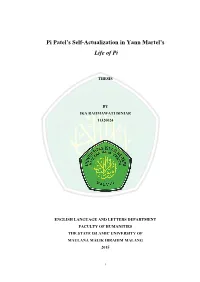Pi Patel's Self-Actualization in Yann Martel's Life of Pi