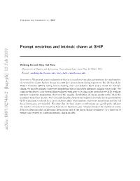 Prompt Neutrinos and Intrinsic Charm at Ship