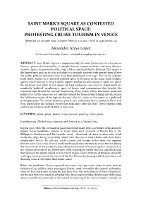 Saint Mark's Square As Contested Political Space