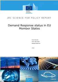 Demand Response Status in EU Member States