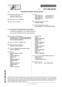 European Patent Office of Opposition to That Patent, in Accordance with the Implementing Regulations