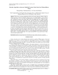 Heuristic Algorithm to Generate Modified Freeman Chain Code from Thinned Binary Image