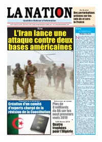 L'iran Lance Une Attaque Contre Deux Bases Américainesp15