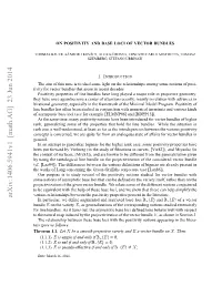 On Positivity and Base Loci of Vector Bundles