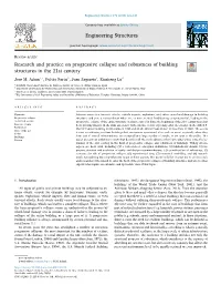 Research and Practice on Progressive Collapse and Robustness of Building Structures in the 21St Century T ⁎ Jose M