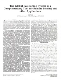 The Global Positioning System As a Complementary Tool for Remote Sensing and Other Applications