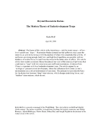 Beyond Rosenstein-Rodan: the Modern Theory Of