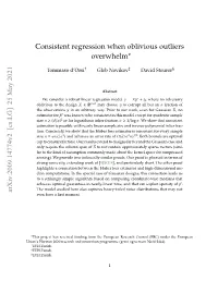 Consistent Regression When Oblivious Outliers Overwhelm