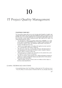 IT Project Quality Management
