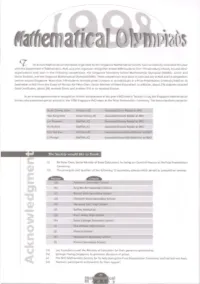 1998 Mathematical Olympiads.Pdf