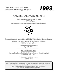 ARP/ATP Program Announcements