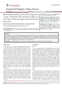 Bladder Endometriosis; an Under Diagnosed Dec 2016; Published Date: 03 Feb 2016