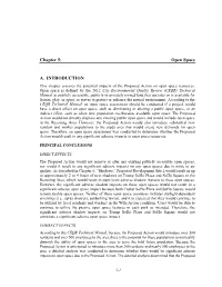 Chapter 5: Open Space
