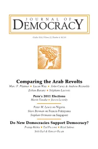 Comparing the Arab Revolts Marc F