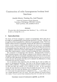 Construction of Cubic Homogeneous Boolean Bent Functions