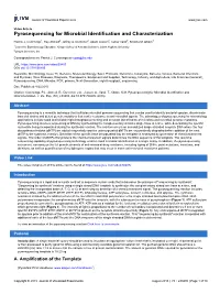 Pyrosequencing for Microbial Identification and Characterization